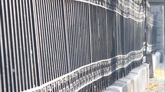 Steel_fence - free HD stock video