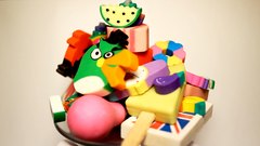 Funny_school_erasers - free HD stock video